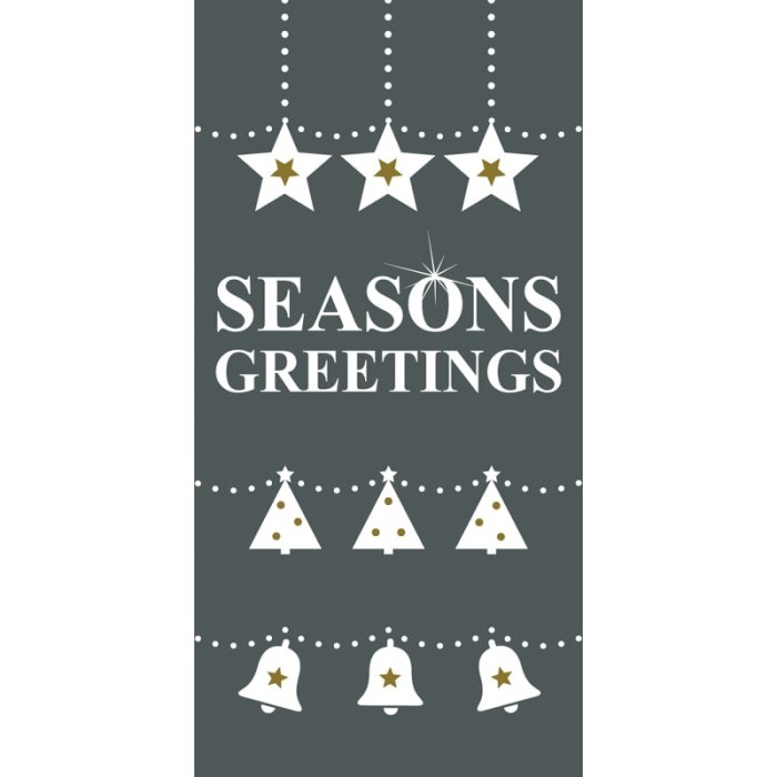 Seasons Greetings Silver Flag (122)