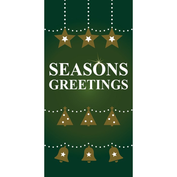 Christmas Flag Green Seasons Greetings  (97)