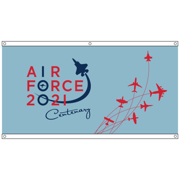 Air Force Centenary Light Blue Eyelet Flag