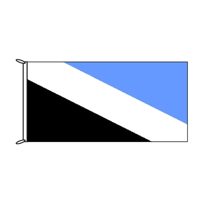 Black, White and Blue Flag