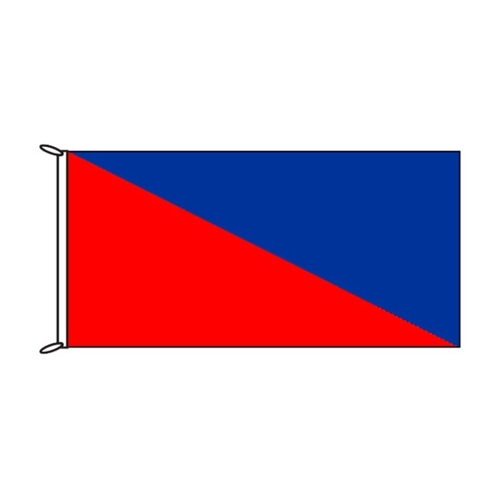 Red and Royal Blue Flag