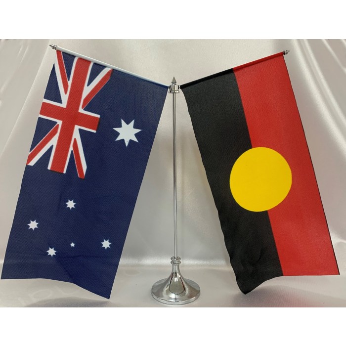 Australian Aboriginal Metal Base Desk Set