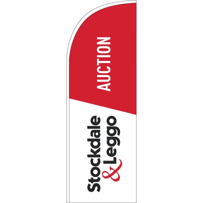 Stockdale & Leggo Small Auction Feather Flag 2019