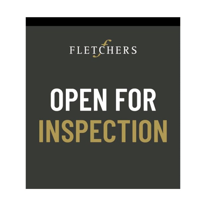 Fletchers Open for Inspection 900mm x 1800mm (Double Sided Flag)