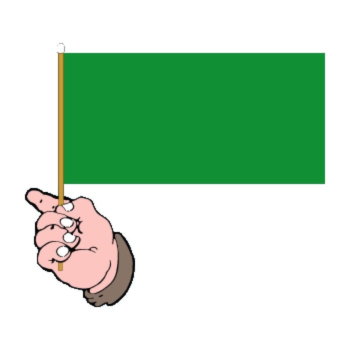 Green Hand Flag Handwaver