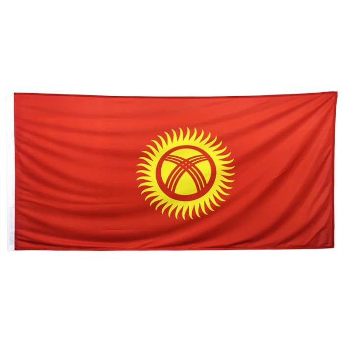 Kyrgyzstan Flag 1800mm x 900mm (Knitted)