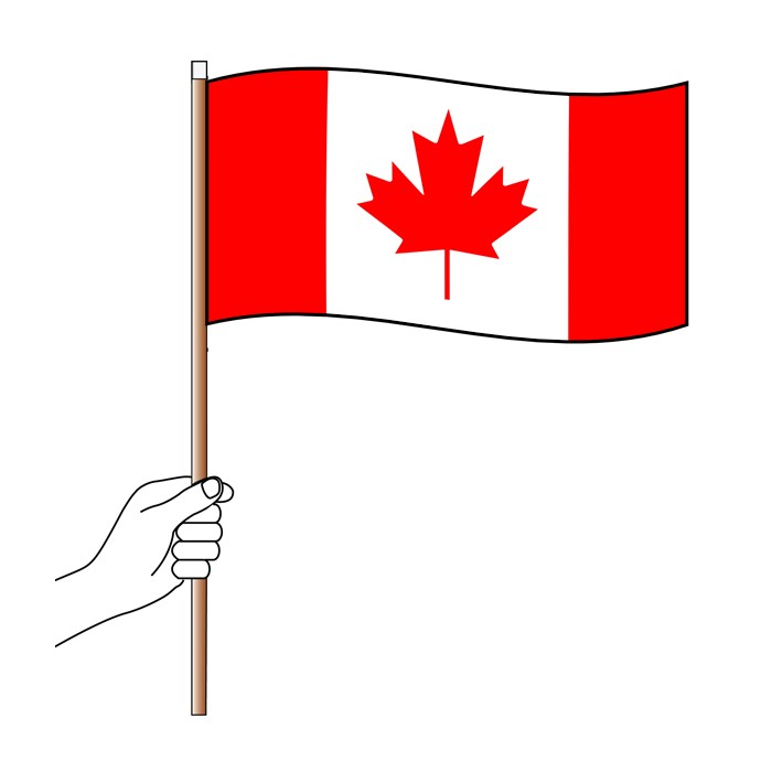 Canada Large Hand Flag Handwaver