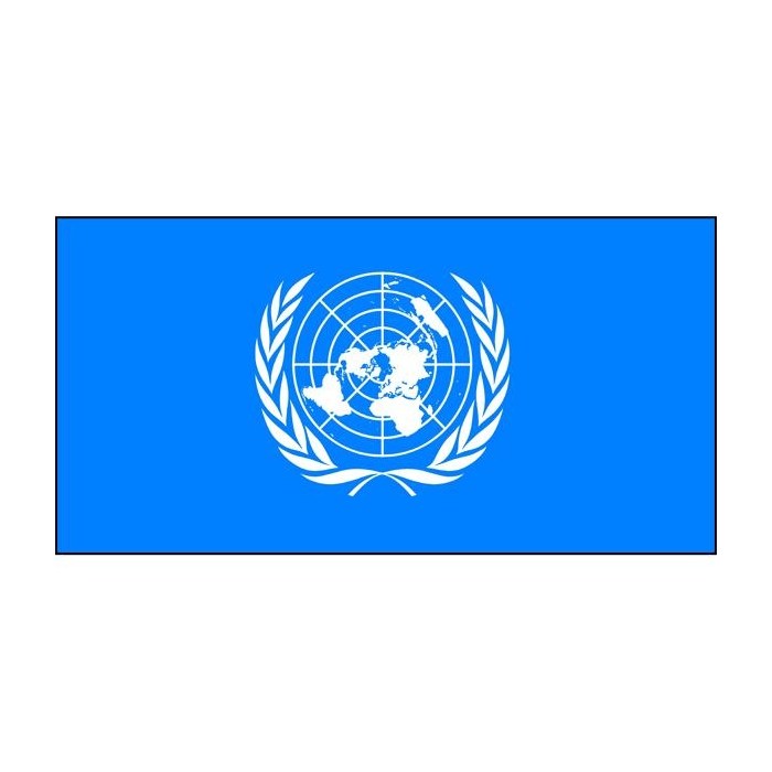 United Nations Flag Fully Sewn