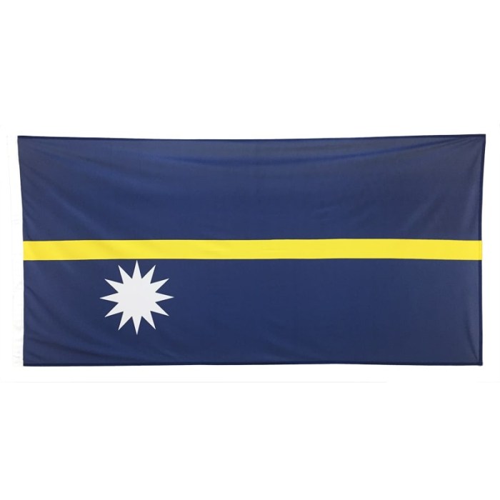 Nauru Flag 1800mm x 900mm (Woven)