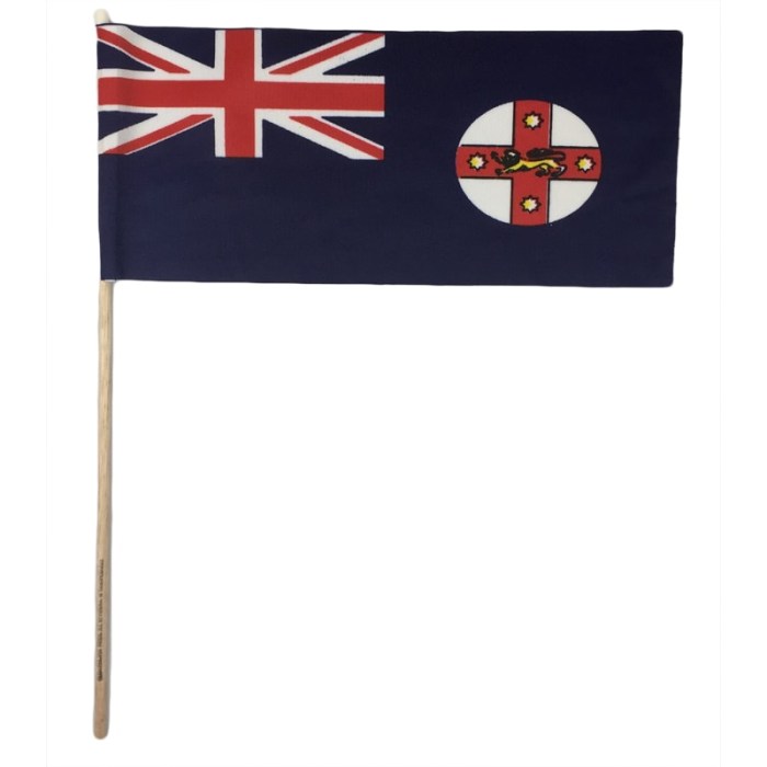 NSW State Hand Flag Handwaver