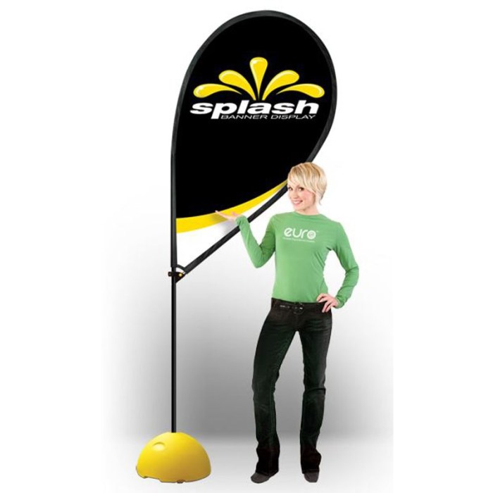 Large Splash Flag Pole 3.3m 