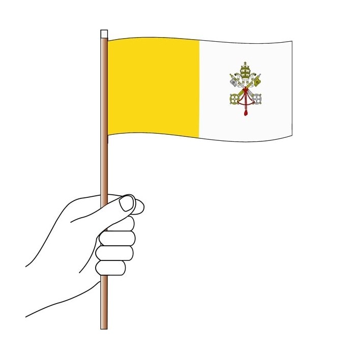 Vatican Hand Flag Handwaver